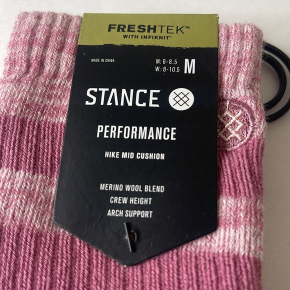Stance Performance Hike Mid Cushion Wool Blend Crew Socks Size Medium - Picture 7 of 16